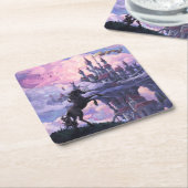 Unicorn Castle Kartonnen Onderzetters (Schuin)