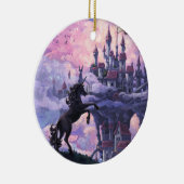 Unicorn Castle Keramisch Ornament (Rechts)