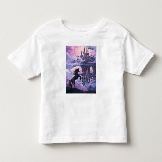 Unicorn Castle Kinder Shirts (Voorkant)
