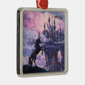 Unicorn Castle Metalen Ornament (Rechts)