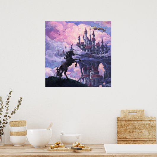 Unicorn Castle Poster (Keuken)