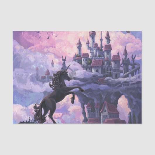 Unicorn Castle Tissuepapier (Voorkant)