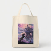 Unicorn Castle Tote Bag (Voorkant)