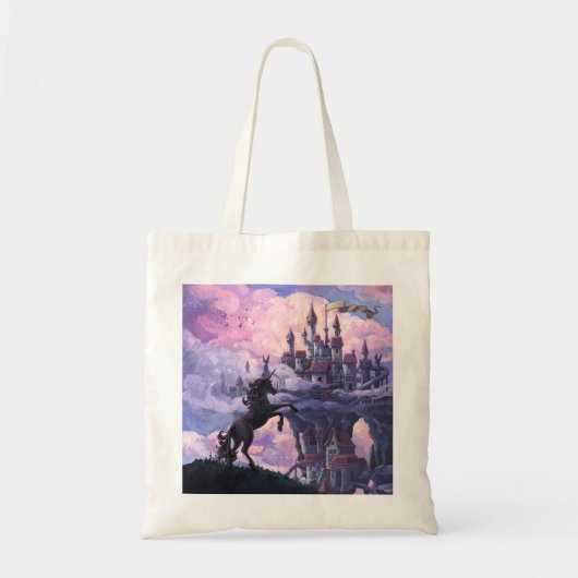 Unicorn Castle Tote Bag (Voorkant)