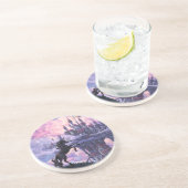 Unicorn Castle Zandsteen Onderzetter (Zijkant)