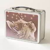 Unicorn Cat Caticorn Pink en Gold (Achterkant)