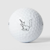 Unicorn Cat Golfballen (Voorkant)