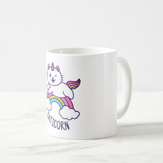 Unicorn Cat Koffiemok (Voorkant rechts)