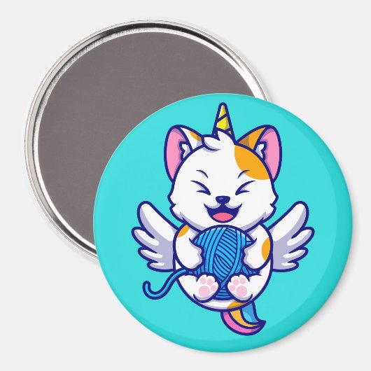 Unicorn Cat Magnet (Voorkant / Achterkant)