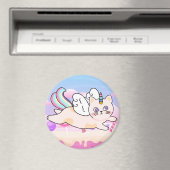Unicorn Cat Magnet (Insitu (Vaatwasser))
