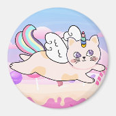 Unicorn Cat Magnet (Voorkant)