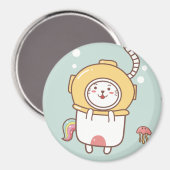 Unicorn Cat Magnet (Voorkant / Achterkant)