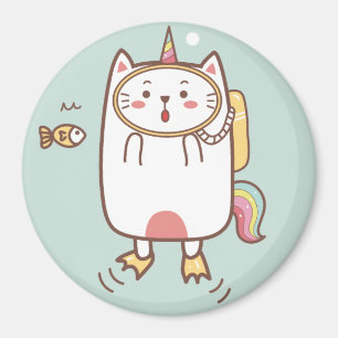 Unicorn Cat Magnet