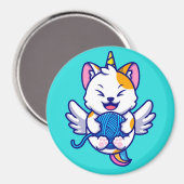 Unicorn Cat Magnet (Voorkant / Achterkant)