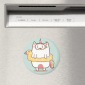 Unicorn Cat Magnet (Insitu (Vaatwasser))