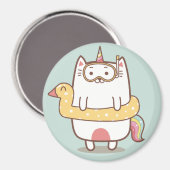 Unicorn Cat Magnet (Voorkant / Achterkant)