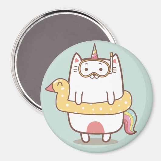 Unicorn Cat Magnet (Voorkant / Achterkant)