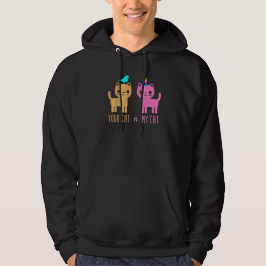 Unicorn Cat - Pet Cats Hoodie (Voorkant)