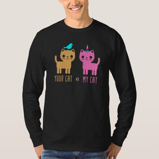 Unicorn Cat - Pet Cats T-shirt (Voorkant)