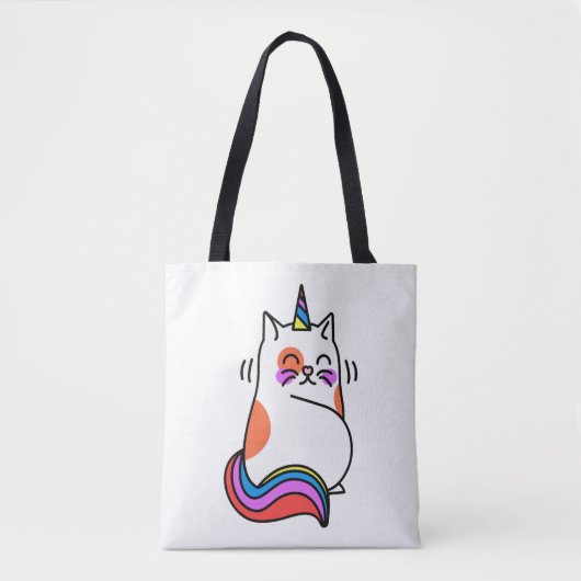 Unicorn Cat Tote Bag (Voorkant)