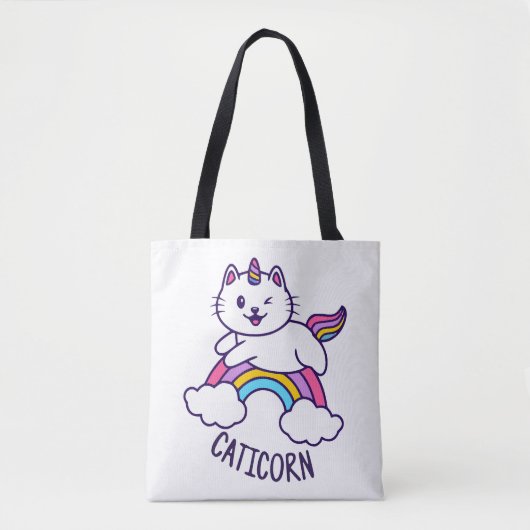Unicorn Cat Tote Bag (Voorkant)