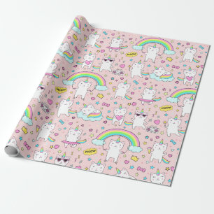 Unicorn Cats Cadeaupapier