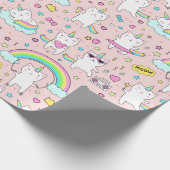 Unicorn Cats Cadeaupapier (Hoek)