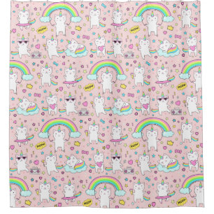 Unicorn Cats Douchegordijn