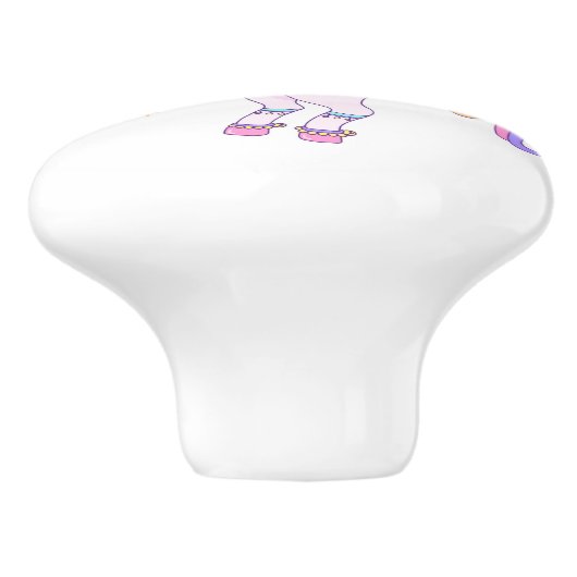 Unicorn Ceramic Pull Keramische Knop (Zijkant)
