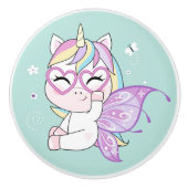 Unicorn Ceramic Pull Keramische Knop (Voorkant)