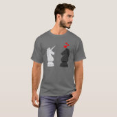 Unicorn Chess Knight T-shirt (Voorkant volledig)