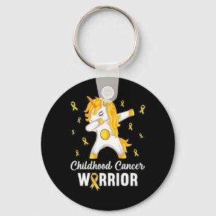 Unicorn Childhood Cancer Warrior in september Sleutelhanger