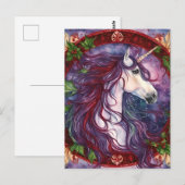Unicorn Christmas Briefkaart (Voorkant / Achterkant)