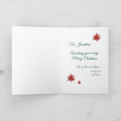 Unicorn Christmas Feestdagen Kaart (Binnen)