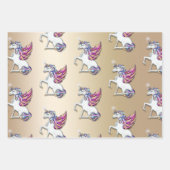 Unicorn Christmas Inpakpapier Vel (Voorkant 3)