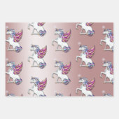 Unicorn Christmas Inpakpapier Vel (Voorkant)
