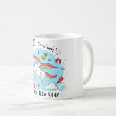 Unicorn Christmas Koffiemok (Voorkant rechts)