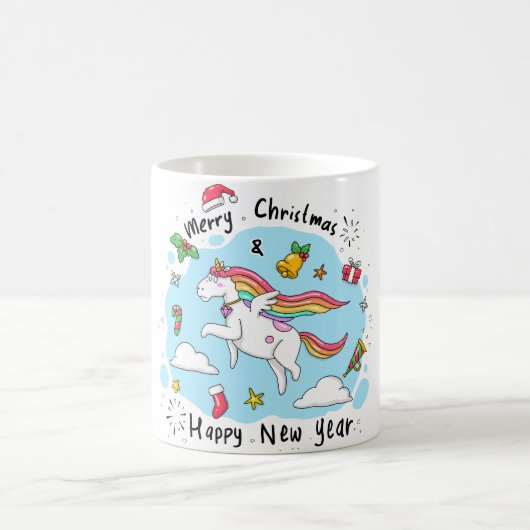 Unicorn Christmas Koffiemok (Center)