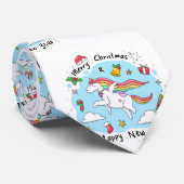 Unicorn Christmas Stropdas (Opgerold)