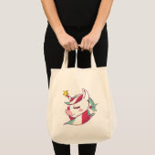 Unicorn Christmas Tote Bag (Voorkant (product))