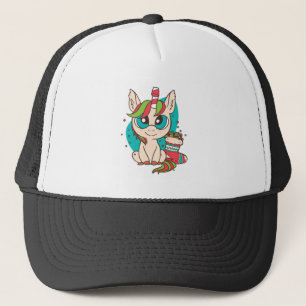 Unicorn Christmas Trucker Pet