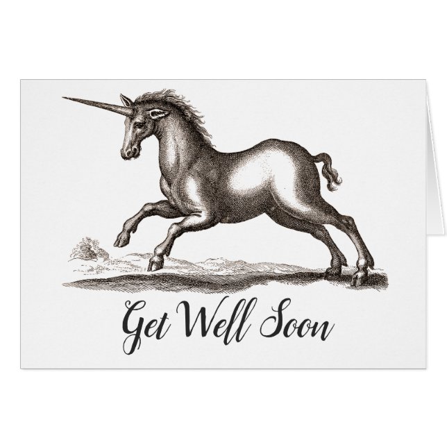 Unicorn Classic Running Magic Woodland Creature (Voorkant Horizontaal)