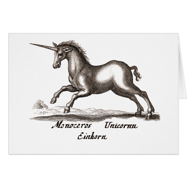 Unicorn Classic Running Magic Woodland Creature (Voorkant Horizontaal)