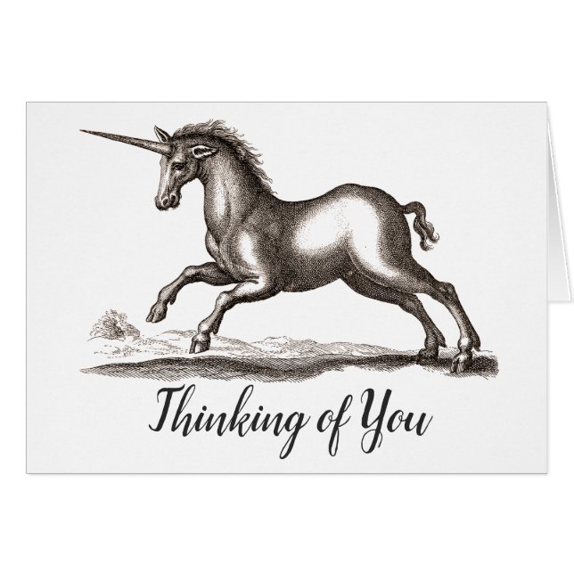 Unicorn Classic Running Magic Woodland Creature (Voorkant Horizontaal)