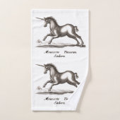 Unicorn Classic Running Magic Woodland Creature Bad Handdoek (Handdoek)
