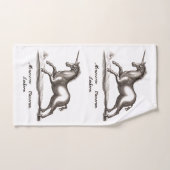 Unicorn Classic Running Magic Woodland Creature Bad Handdoek (Handdoek)