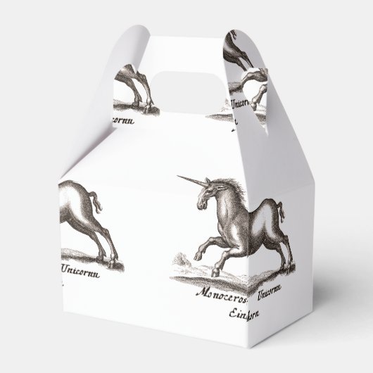 Unicorn Classic Running Magic Woodland Creature Bedankdoosjes (Achterkant)