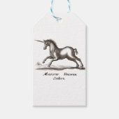 Unicorn Classic Running Magic Woodland Creature Cadeaulabel (Voorkant)