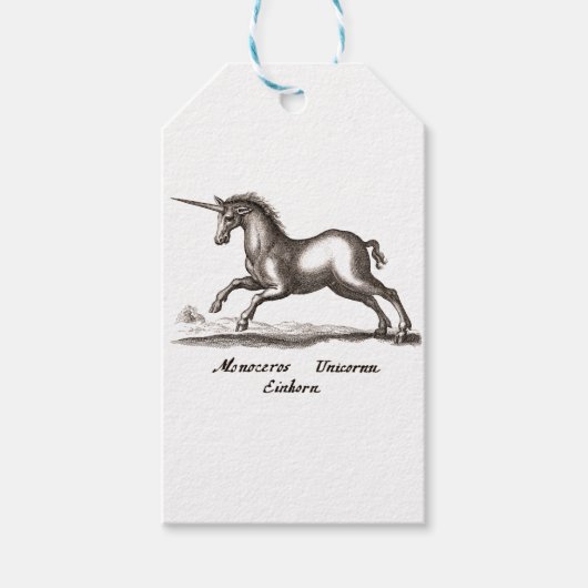 Unicorn Classic Running Magic Woodland Creature Cadeaulabel (Voorkant)