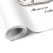 Unicorn Classic Running Magic Woodland Creature Cadeaupapier (Rol Hoek)